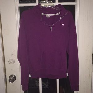 Purple Half Zip VS Pink Sweatshirt